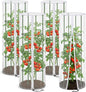 4 Pcs Garden Bird Netting for Round Plant Cage, Tomato Trellis Insect Bird by PurpleStar