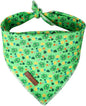 St. Patrick's Day Dog/Cat Kerchief, Shamrock Triangle Bid Scarf by UPURARAPUP