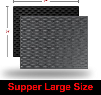 Cat Litter Box Mat: 47"x 36" Waterproof Kitty Cat Litter Trapping Mat, - Image 7