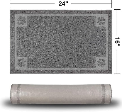 Pet Feeding Mat for Small Dogs and Cats 24" x 16" Flexible and Waterproof Dog - Image 8