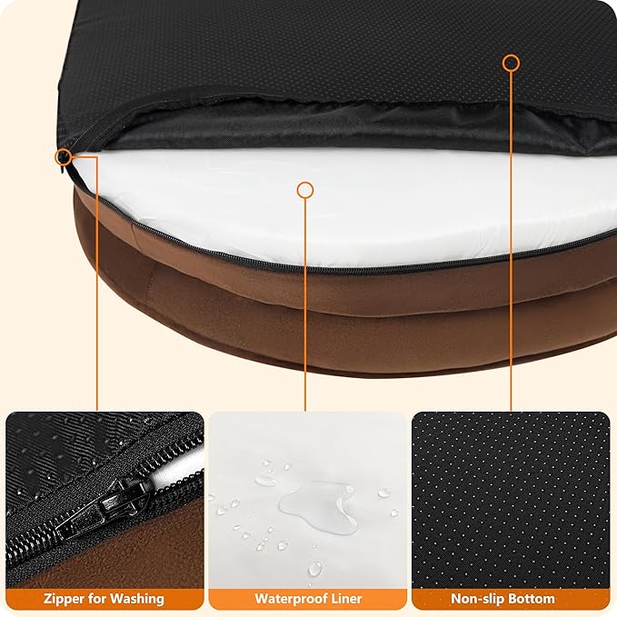 Dwanton Orthopedic Dog Bed for Medium Dogs - Image 6