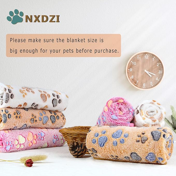 Dog Blankets for Medium Large Dogs, 3 Pack Pet Blanket Washable 41" x 31" - Image 5
