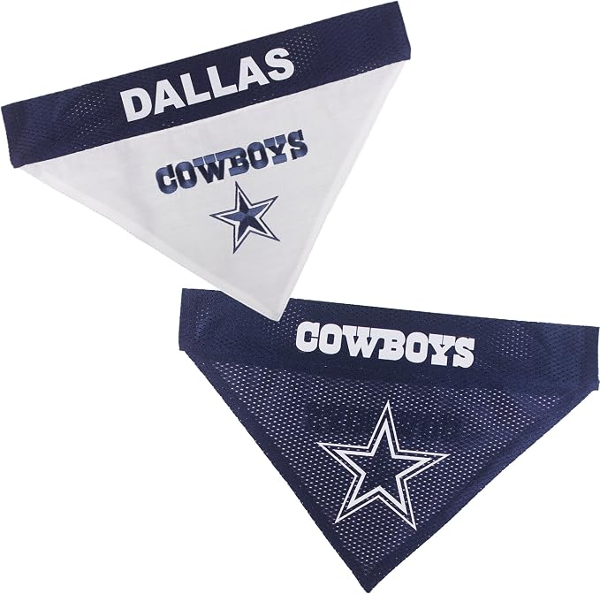 Pets First NFL Dallas Cowboys Reversible Bandana Size XX-Large by PETSFIRST
