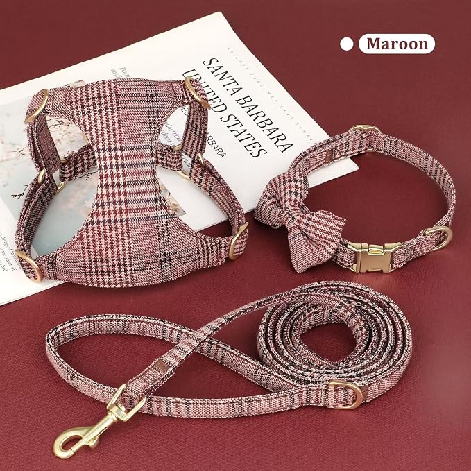 Beirui Cute Small Dog Harness Collar and Leash Set - Image 2