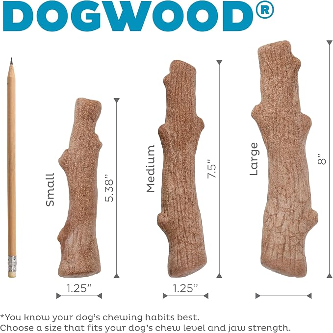 Outward Hound Dogwood Puppy Durable Dog Chew Toys, Real Wood & Teething Bone - Image 7