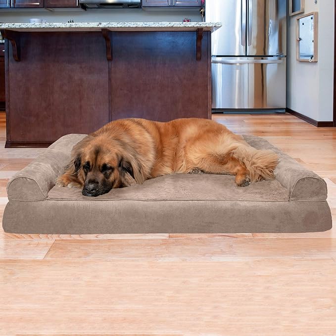 Furhaven Orthopedic Dog Bed for Large Dogs w/ Removable Bolsters & Washable - Image 3