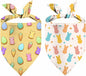 Easter Dog Bandana, 2 Pack Adjustable Holiday Party Pets Rabbit Easter Egg by XGXHZYLC