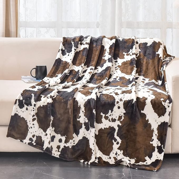 Bnuitland Cow Print Throw Blanket - Image 9