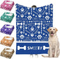 Personalized Paw Print Dog Blanket by Faroishta