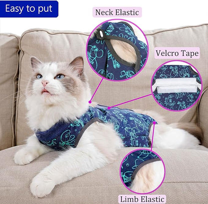 Cat Surgery Recovery Suit Onesie - Image 2