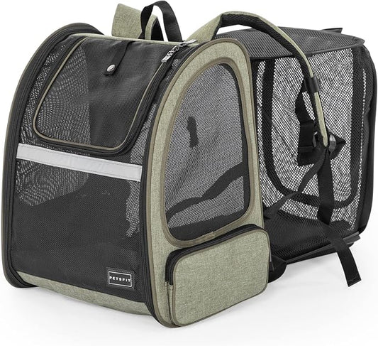 Petsfit Cat Backpack Carrier, Dog Carrier Backpacks Expandable by Petsfit