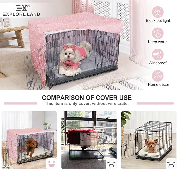 Explore Land Pattern Dog Crate Cover - Image 3