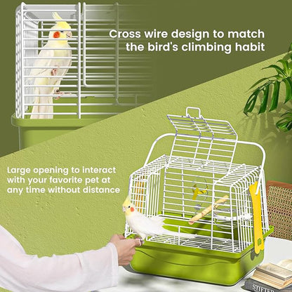 Small Bird cage, Travel Cage for Birds and Small Animals, Parakeet cage - Image 7