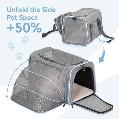 Petsfit Small Cat Carrier Soft Airline Approved Expandable Carrier - Image 4