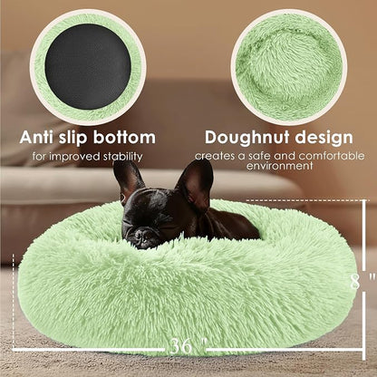 Extra Large Dog Beds, 36 Inch Human Dog Anxiety Relief Comfort Bed, - Image 3