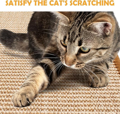 Cat Scratcher Mat, 19.68 x 9.84 Inch Sisal Cat Scratching Pad Rug - Image 6
