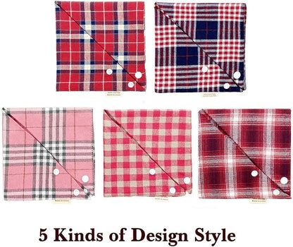 Savier 5PCS Dog Bandanas with Button - Image 5