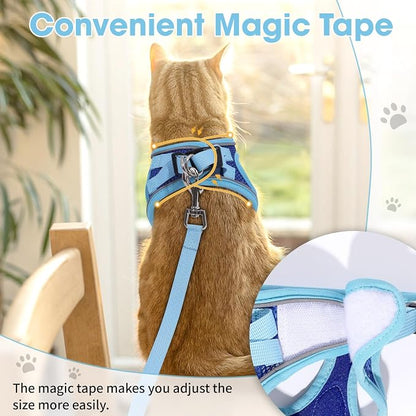 Cat Vest Harness and Leash Set for Walking Escape Proof, Adjustable Kitten - Image 6