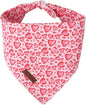 Valentine Dog Bandana, Cotton Pet Kerchief by UPURARAPUP