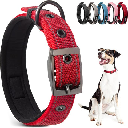 PetiFine Dog Collar with Metal Buckle, Heavy Duty Dog Collar with Soft Neoprene by PetiFine