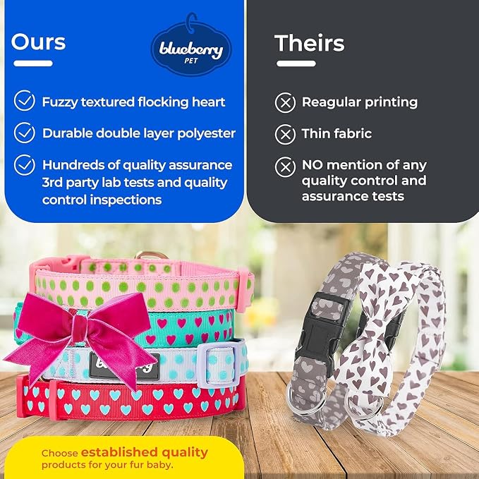 Blueberry Pet Adjustable Flocking Dog Collar - Image 3
