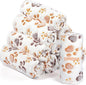 Tegeme 12 Pcs Pet Blankets Soft Fluffy Fleece Dog Cat Warm Paw Print Pattern by Tegeme