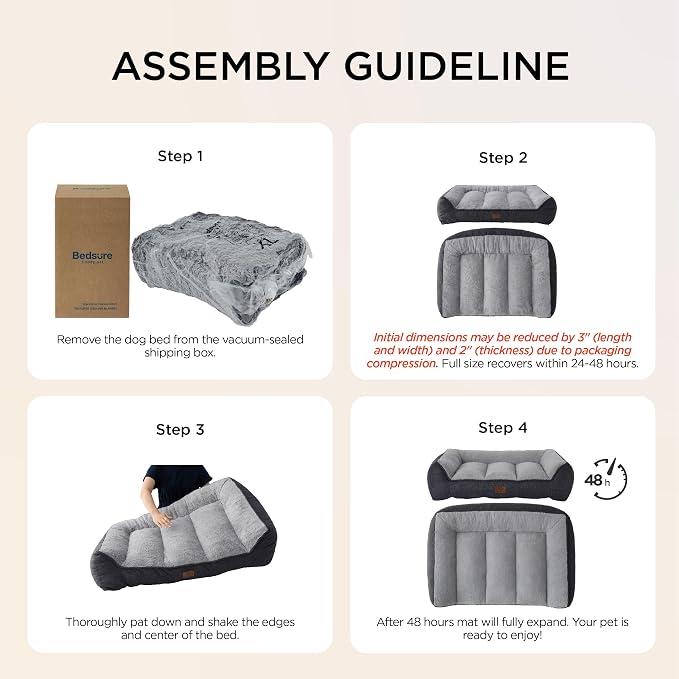 Bedsure SupportMax™ XL Pro Orthopedic Dog Beds Large Sized Dog - Image 8