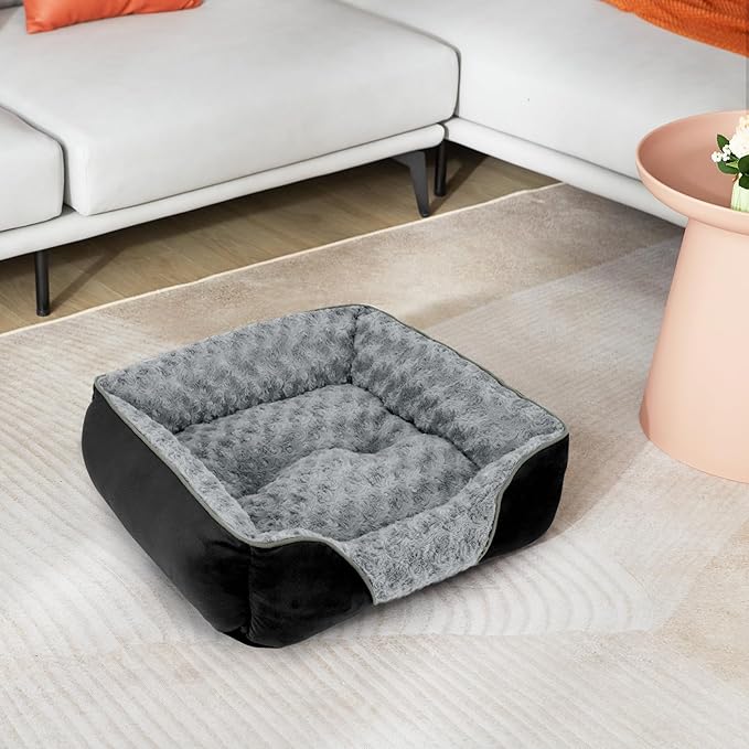 INVENHO Medium Dog Bed Rectangle Washable Orthopedic Soft Calming Sleeping Pet - Image 7