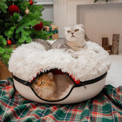 CATTASAURUS Peekaboo Cat Cave for Multiple & Large Cats Up to 30-45 Lbs - Image 7