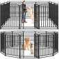 Heavy Duty Dog Playpen: 12 Steel Panels 47" Height, Square Steel Pipe by Committedtobetterpetlife
