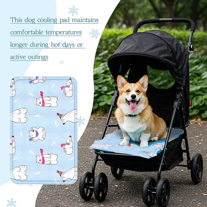 Nuanchu Dog Stroller Cooling Mat Waterproof Outdoor Pet Cooling Mat Washable - Image 7