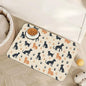 Cute Cat Paw Prints Dog Food Mat by Unknown