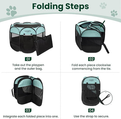 Love's cabin Pet Puppy Dog Playpen, Large Dog Tent Crates Cage Indoor/Outdoor - Image 8