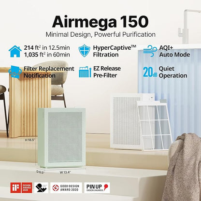 COWAY Air Purifiers for Home Bedroom up to 1, 035ft² - Image 2