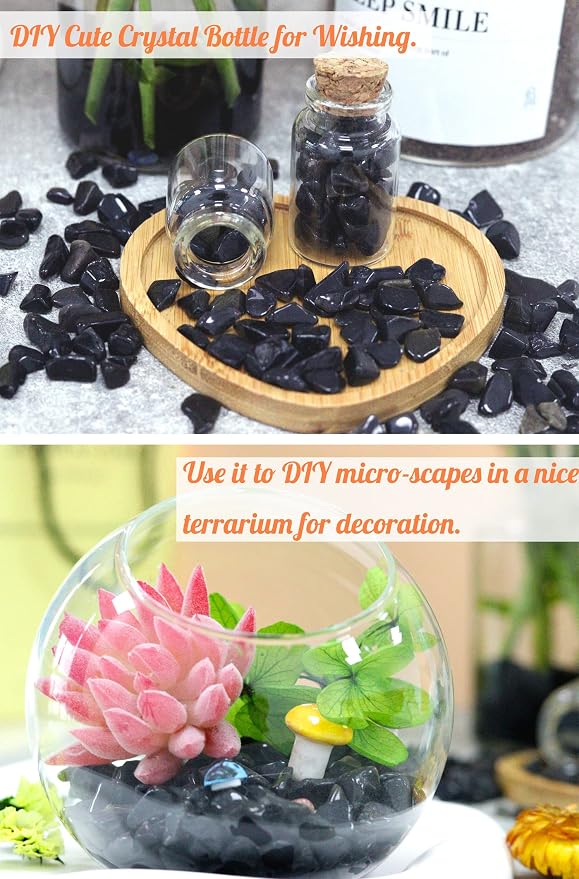 Obsidian Healing Crystal Chips Bulk Gemstones Sets Tumbled Crushed Stones - Image 4