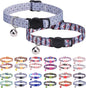 Breakaway Cat Collar with Bell & Cute Pendant, 2 Pack Kitten Collars with by DILLYBUD