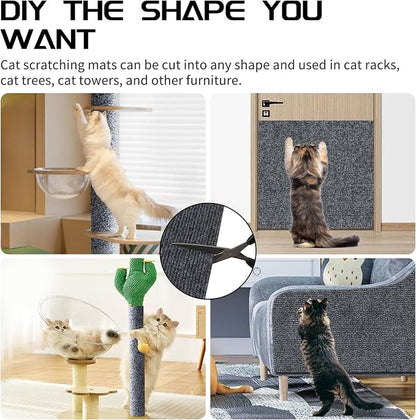 2 Pcs Total 78.8"x15.8" Cat Scratch Mat, Cat Scratch Couch Furniture Protector - Image 6