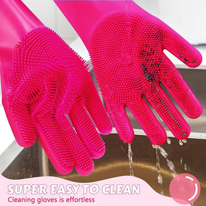 Pecute Pet Grooming Gloves Large, Heat Resistant Dog Washing Gloves - Image 9