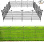 10 Panels No Dig Dog Fence Outdoor by OutdoorFence