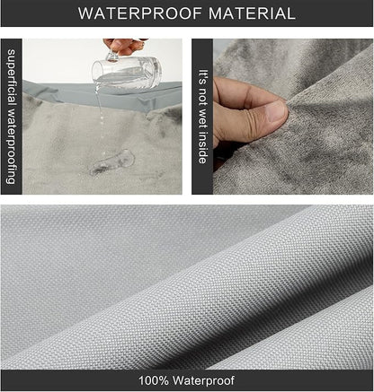 Waterproof Dog Bed Cover, Washable Removable Pet Dog Crate Pad Replacement Cover - Image 4