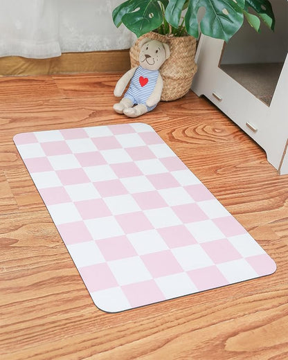 Ralxion Checkered Dog Feeding Mat, Absorbent Mats by Ralxion