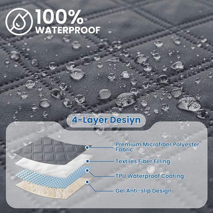 Waterproof Dog Bed Cover, Non-Slip Dog Blanket - Image 2
