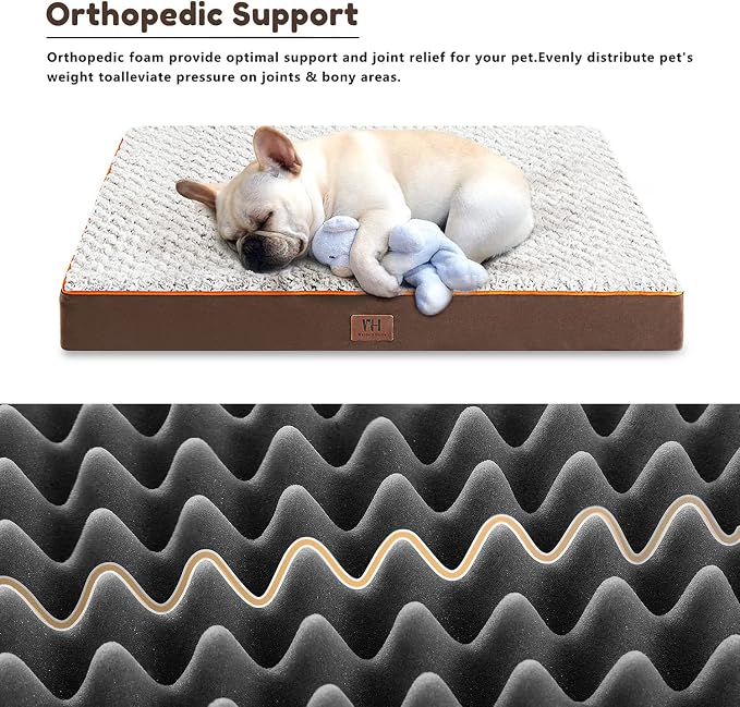 WESTERN HOME WH Large Dog Bed for Large, Medium Dogs, Orthopedic Pet Bed - Image 6