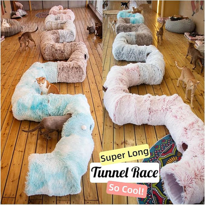 XxingSheep 4 Cave Shuttled XL Cat Tunnel Bed - Image 4