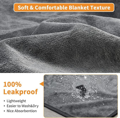 Washable Pee Pads for Dogs, 60x60 Reusable Whelping Pads, Absorb Dog Mats - Image 2