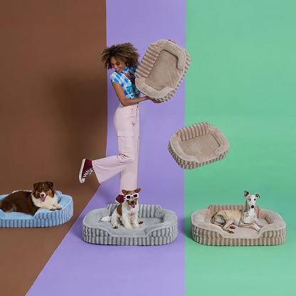 LE SURE Cute Dog Bed Medium Size Dog, Orthopedic Waterproof Medium Pet Beds - Image 5
