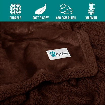 PetAmi Dog Blanket for Bed, XL Pet Blanket Large Dogs, Fleece Furniture Couch - Image 8