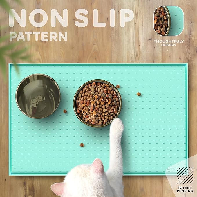 Dog Food Mat - 24x15 Raised Edges Dogs Mat - Image 4