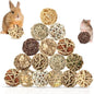 Bunny Chew Grass Balls, Rolling Chew Toys by BESNEL