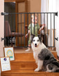 Babelio Baby Gate for Stairs, Kitchen & Doorways, No Bottom Bar| Easy by BABELIO